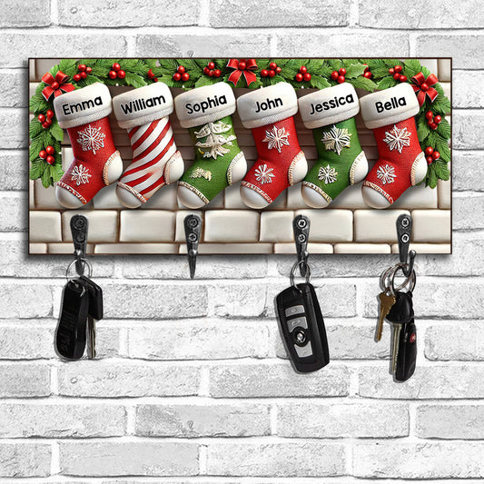 Family Stockings - Personalized Family Key Rack