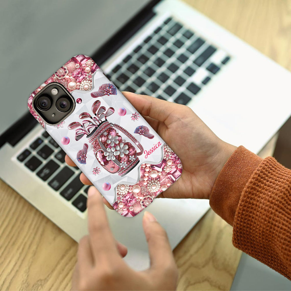 Just A Girl Who Loves Golf - Personalized Golf Full Print Phone Case