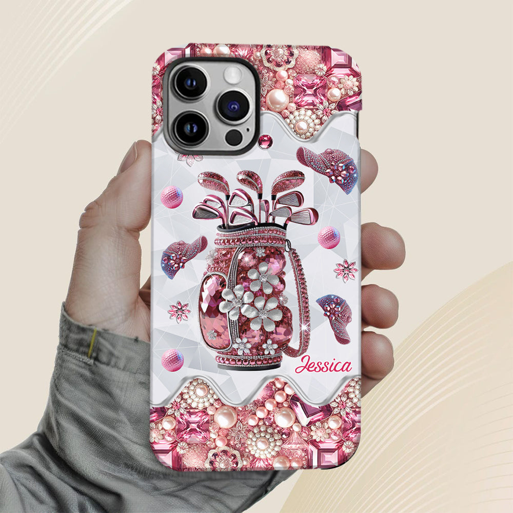 Just A Girl Who Loves Golf - Personalized Golf Full Print Phone Case