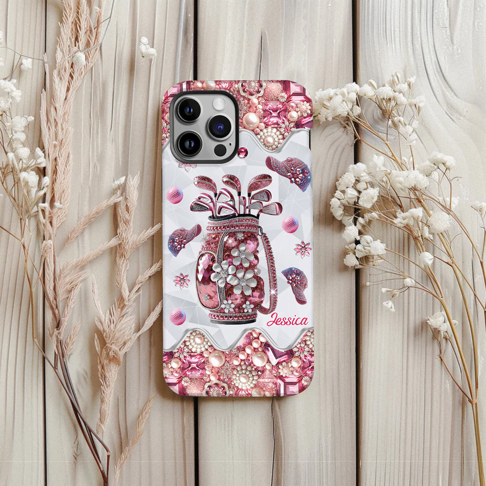 Just A Girl Who Loves Golf - Personalized Golf Full Print Phone Case