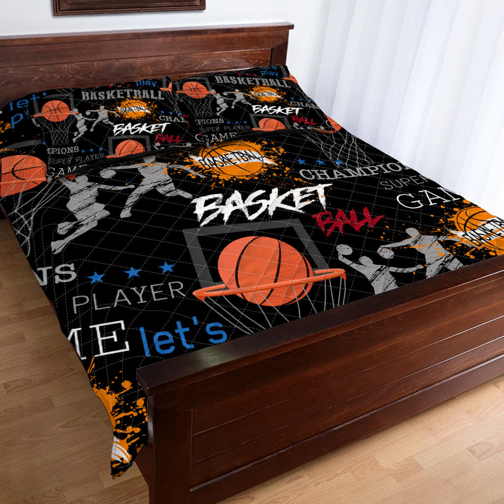 Basketball Lover - Personalized Basketball Quilt Set