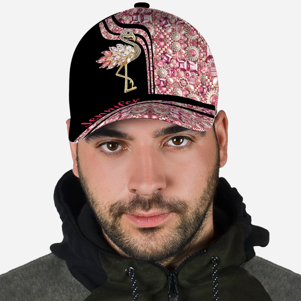 Flamingos lieben – Personalisierte Flamingo Classic Kappe
