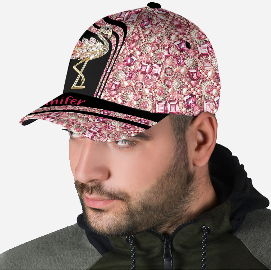 Flamingos lieben – Personalisierte Flamingo Classic Kappe