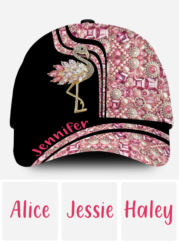 Flamingos lieben – Personalisierte Flamingo Classic Kappe