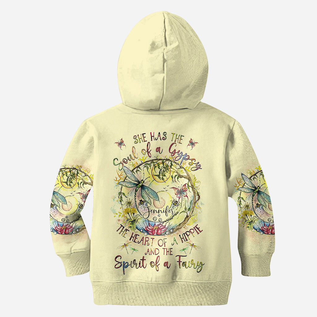 Spirit Of A Fairy Dragonfly – Personalisierter Hippie-Hoodie und Leggings