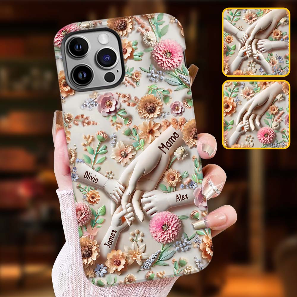 Hold Our Hands - Personalized Mother Full Print Phone Case