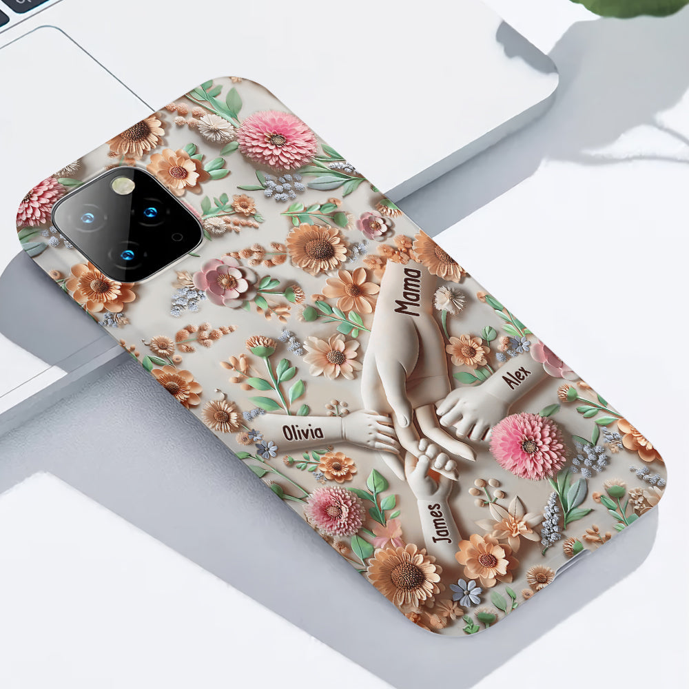 Hold Our Hands - Personalized Mother Full Print Phone Case