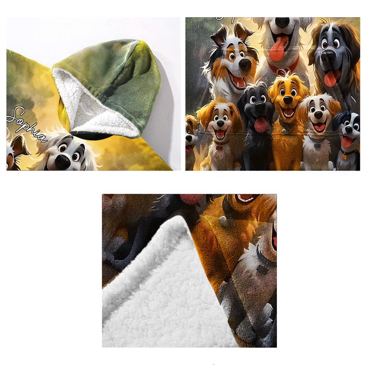 Einfach ein Mädchen, das Hunde liebt – personalisierter Hunde-Hoodie