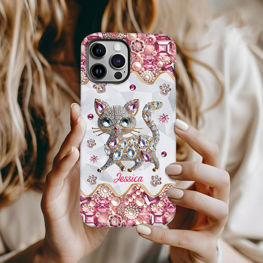 Just A Girl Who Loves Cats - Personalized Cat Full Print Phone Case