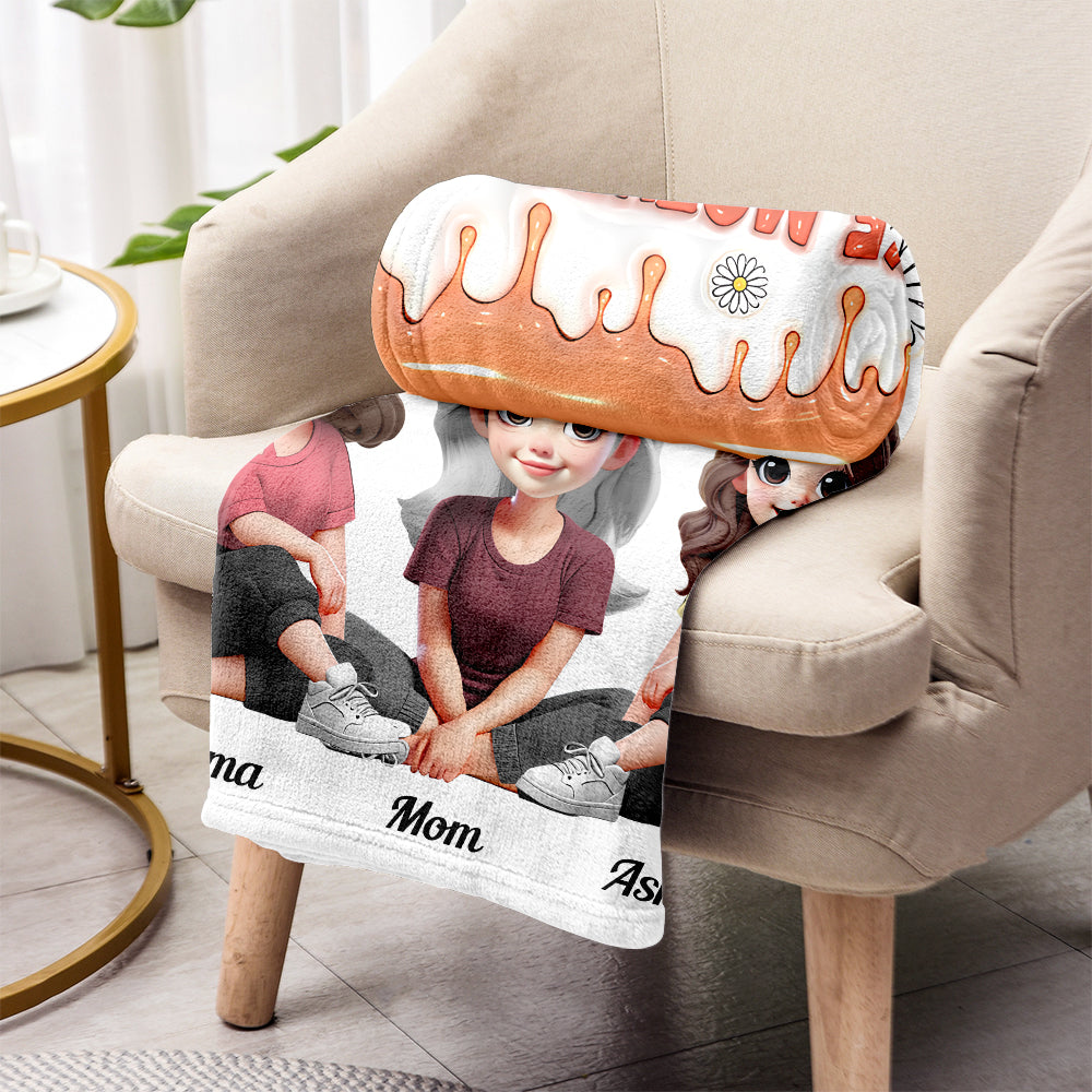 Wie die Mutter, so die Töchter – Personalisierte Mutterdecke