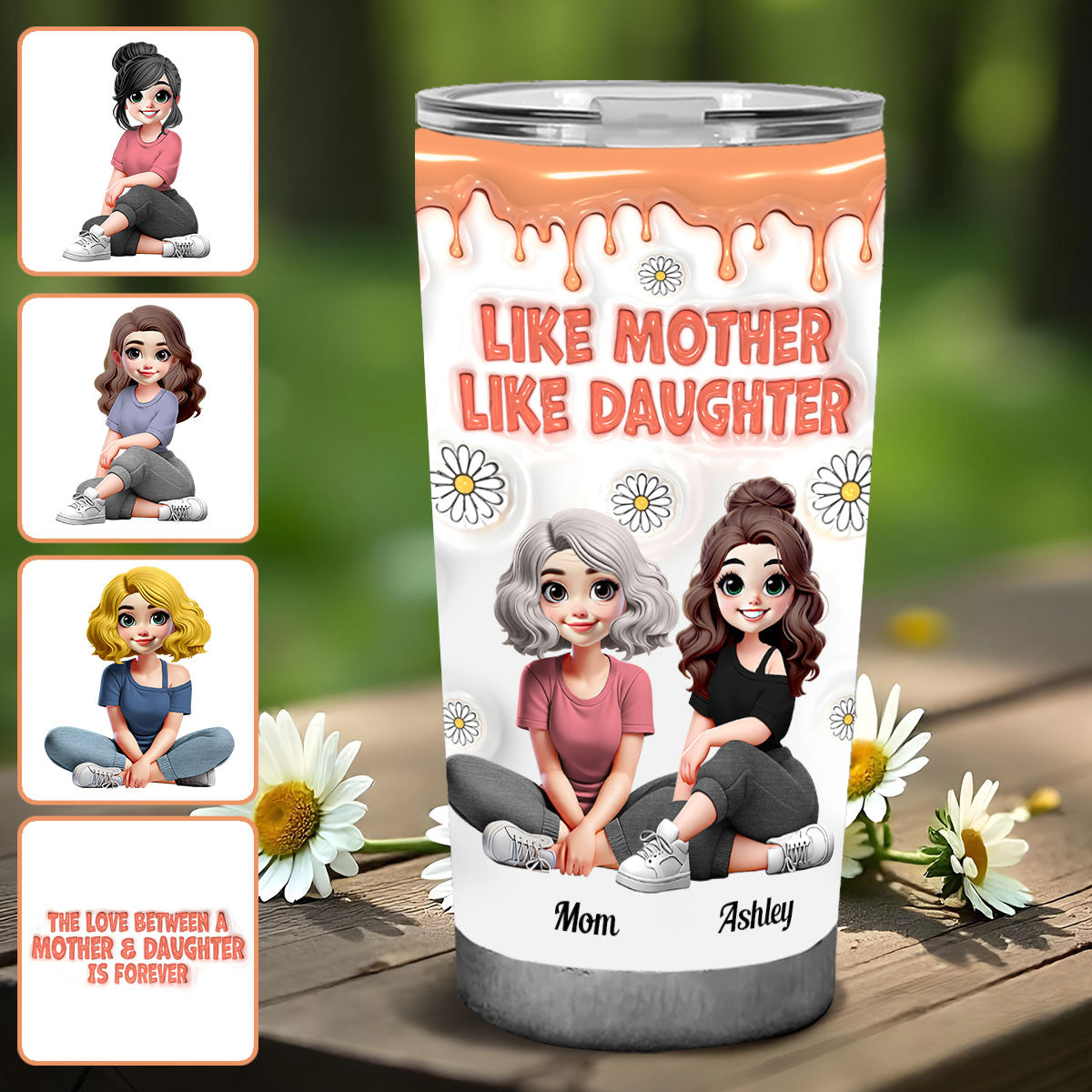 Like Mother Like Daughters - Personalized Mother Tumbler