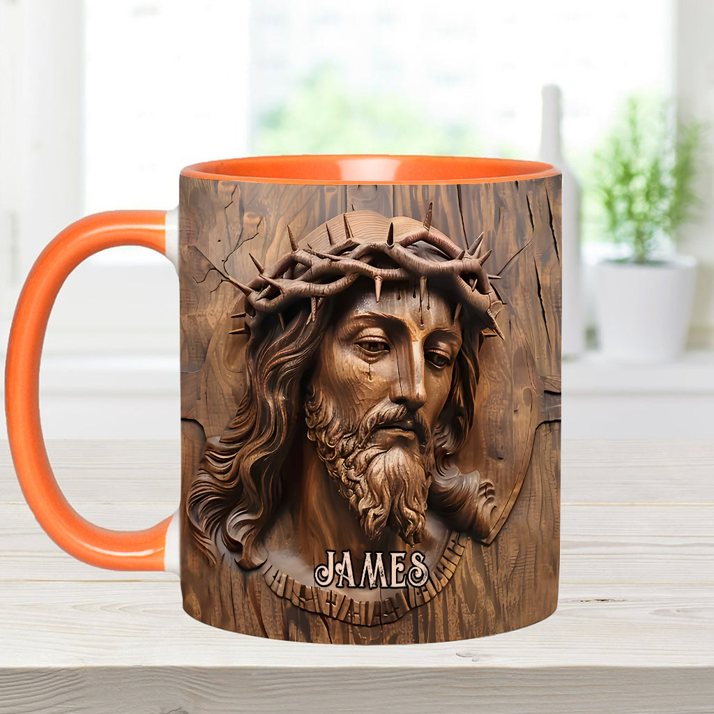 Begins With Christ - Personalized Christian Accent Mug