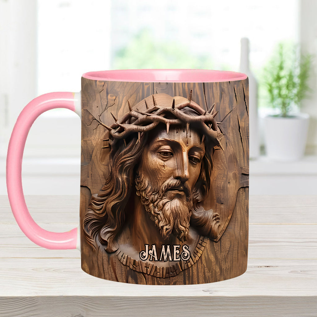 Begins With Christ - Personalized Christian Accent Mug