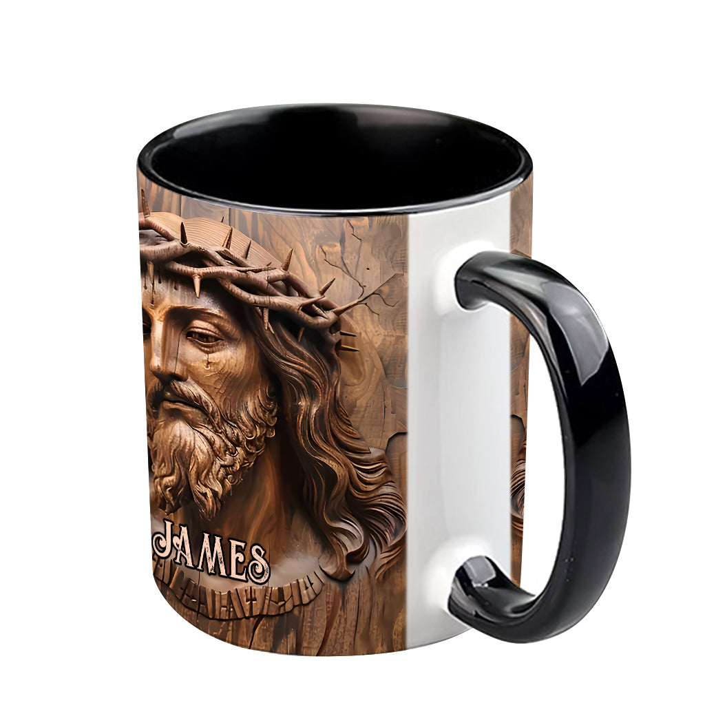 Begins With Christ - Personalized Christian Accent Mug
