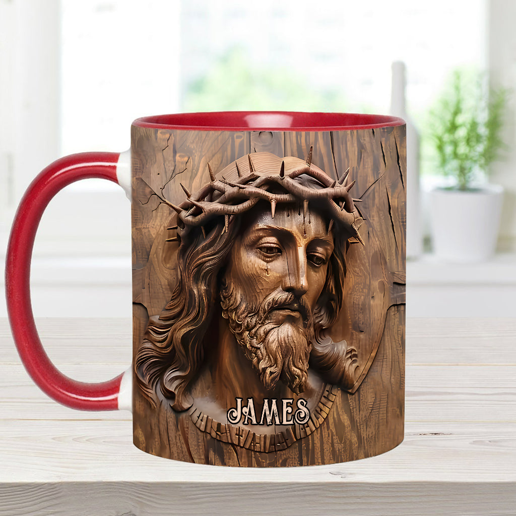 Begins With Christ - Personalized Christian Accent Mug