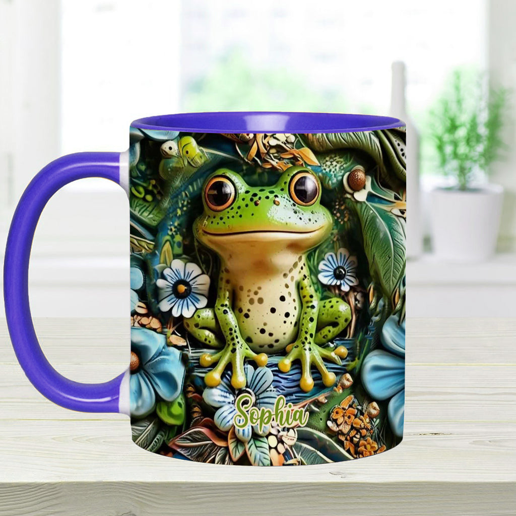 Personalisierte Tasse mit Froschmotiv – perfekt für alle Froschliebhaber