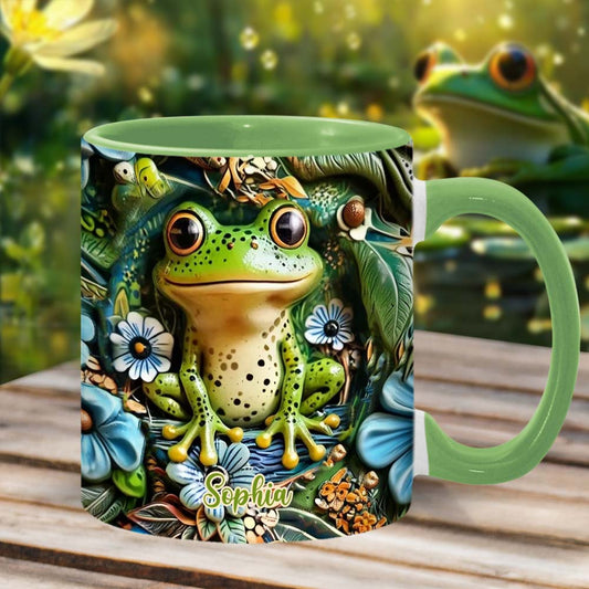 Personalisierte Tasse mit Froschmotiv – perfekt für alle Froschliebhaber