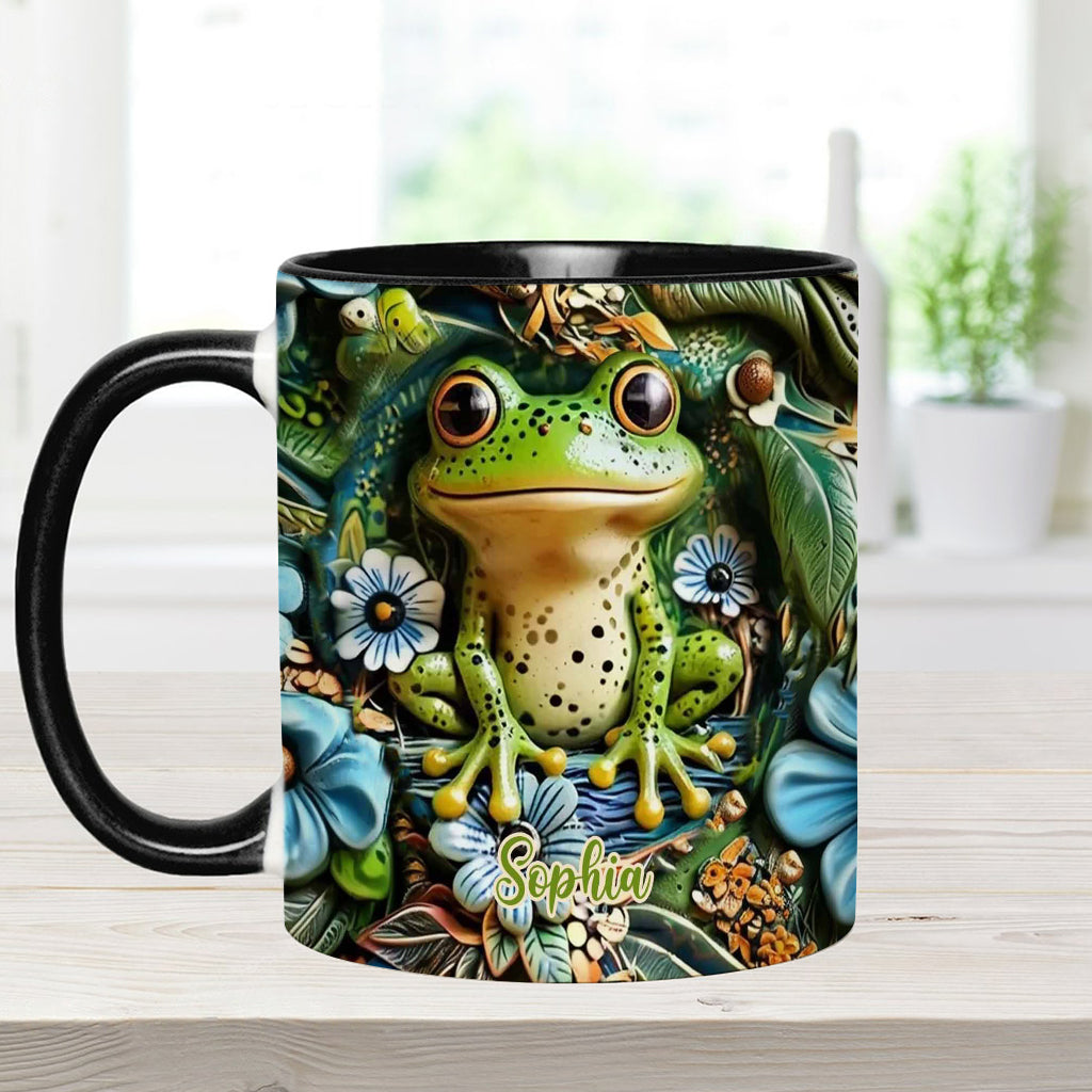 Personalisierte Tasse mit Froschmotiv – perfekt für alle Froschliebhaber