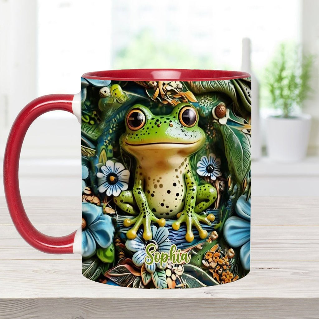 Personalisierte Tasse mit Froschmotiv – perfekt für alle Froschliebhaber