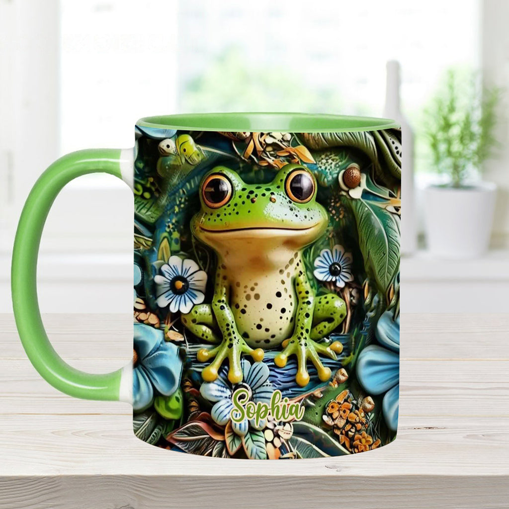 Personalisierte Tasse mit Froschmotiv – perfekt für alle Froschliebhaber