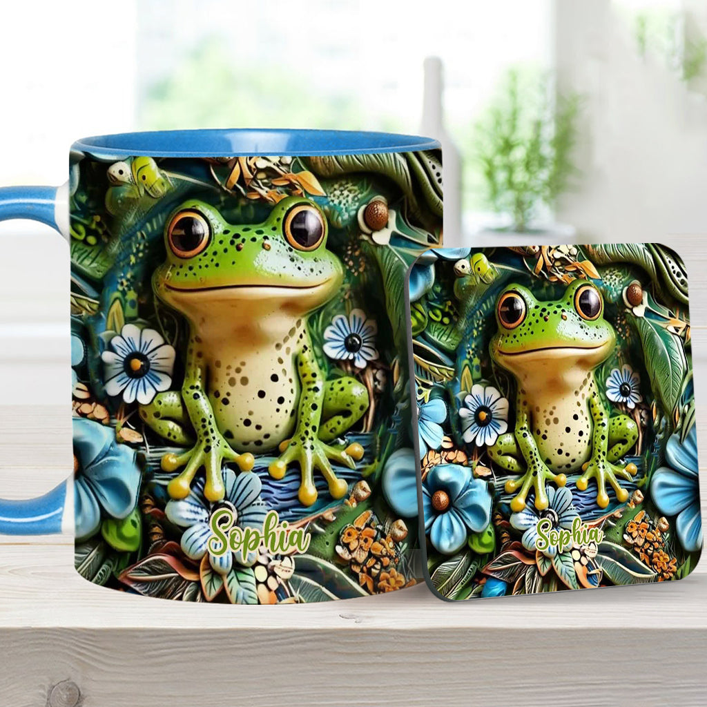 Personalisierte Tasse mit Froschmotiv – perfekt für alle Froschliebhaber
