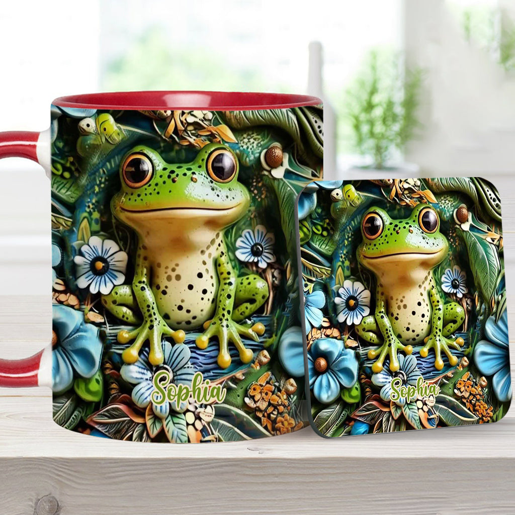 Personalisierte Tasse mit Froschmotiv – perfekt für alle Froschliebhaber