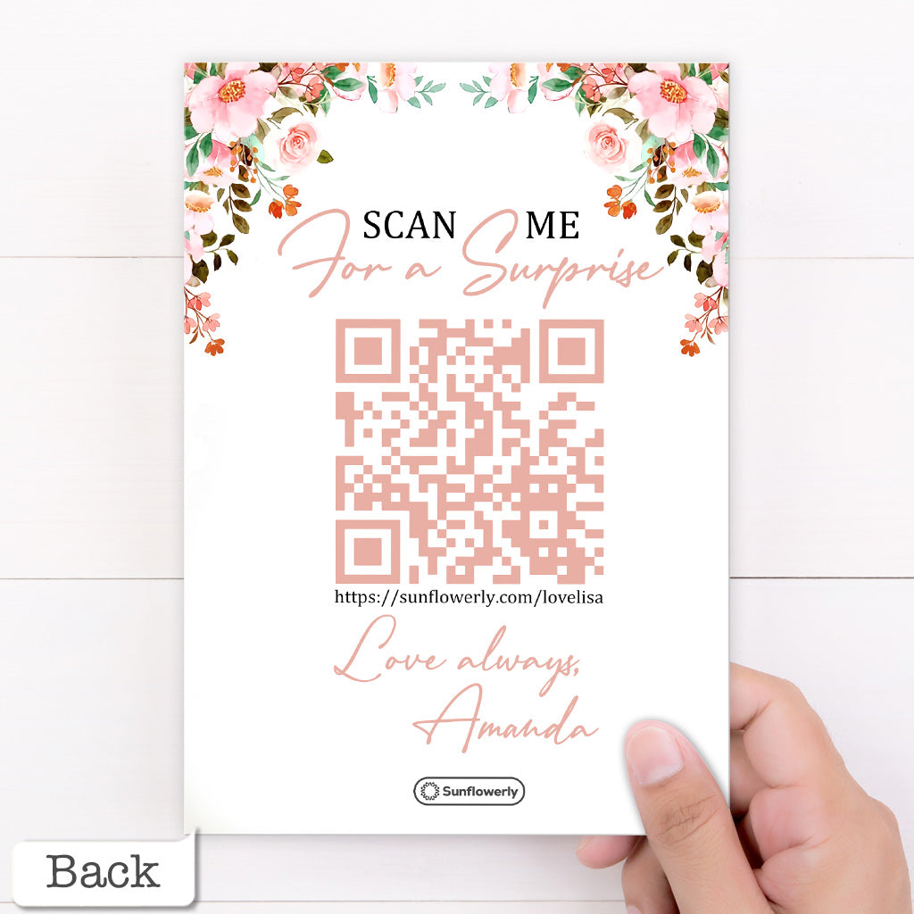 Ich liebe dich – Personalisierte QR-Grußkarte