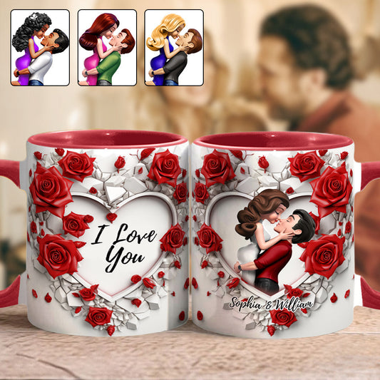 Sei mein Valentin – Personalisierte Tasse für Paare