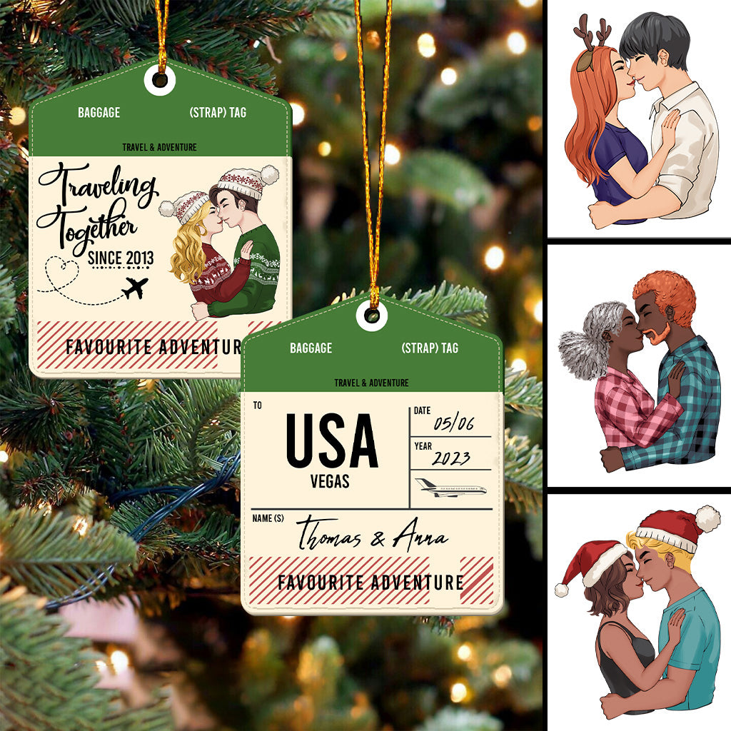 Travelling Together - Travelling gift for wife, boyfriend, girlfriend - Personalized Ornament