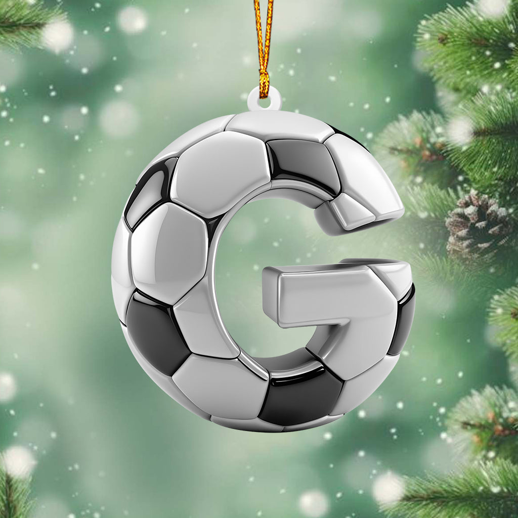 Soccer Letter - Personalized Soccer Ornament