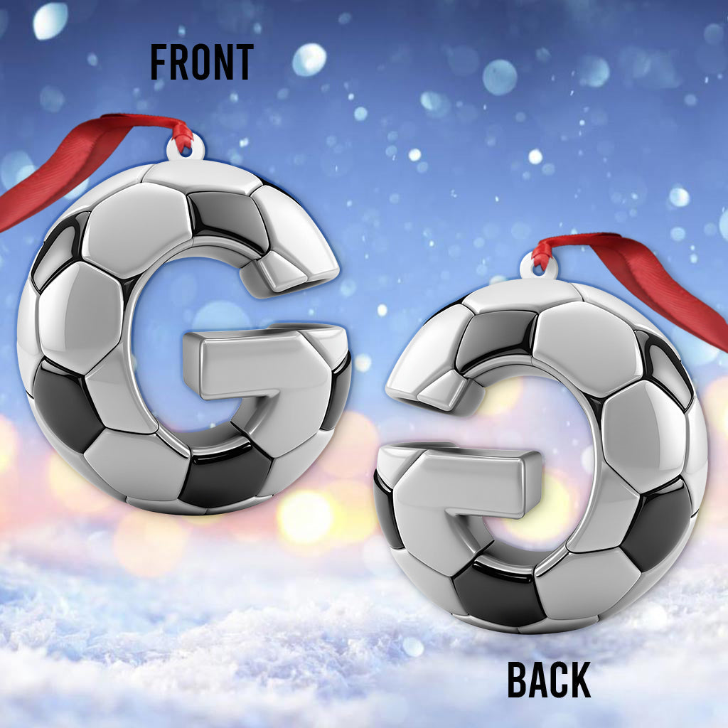 Soccer Letter - Personalized Soccer Ornament