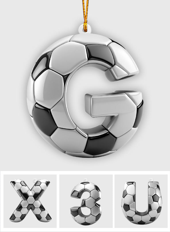 Soccer Letter - Personalized Soccer Ornament