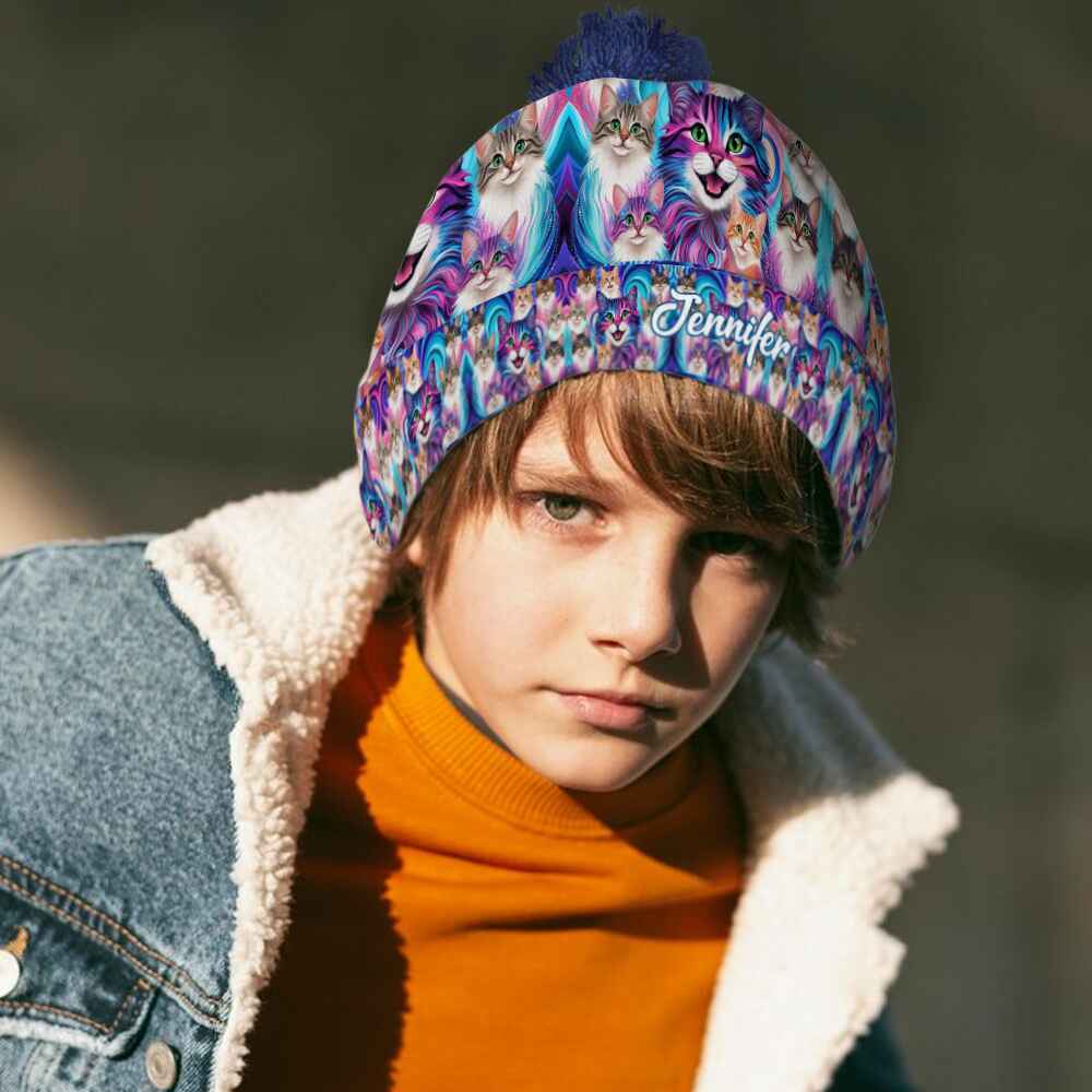 Cute Cats - Personalized Cat Beanie Hat