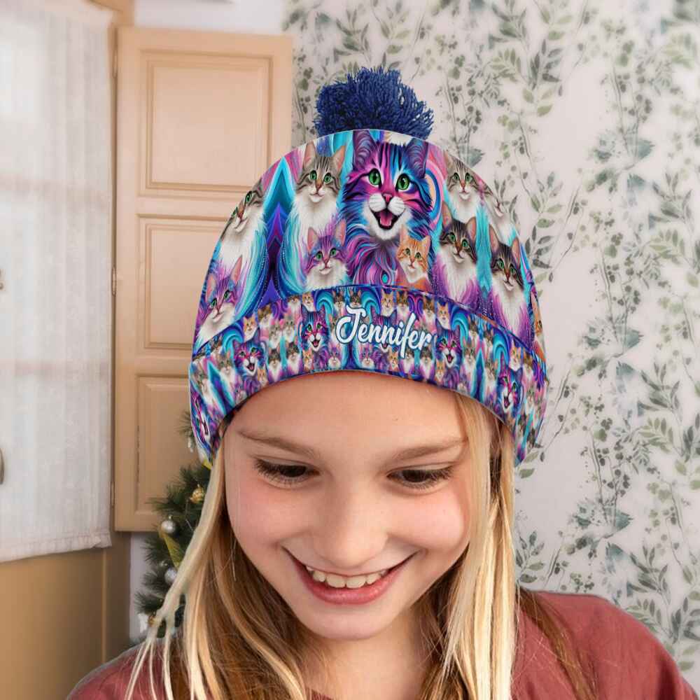 Cute Cats - Personalized Cat Beanie Hat