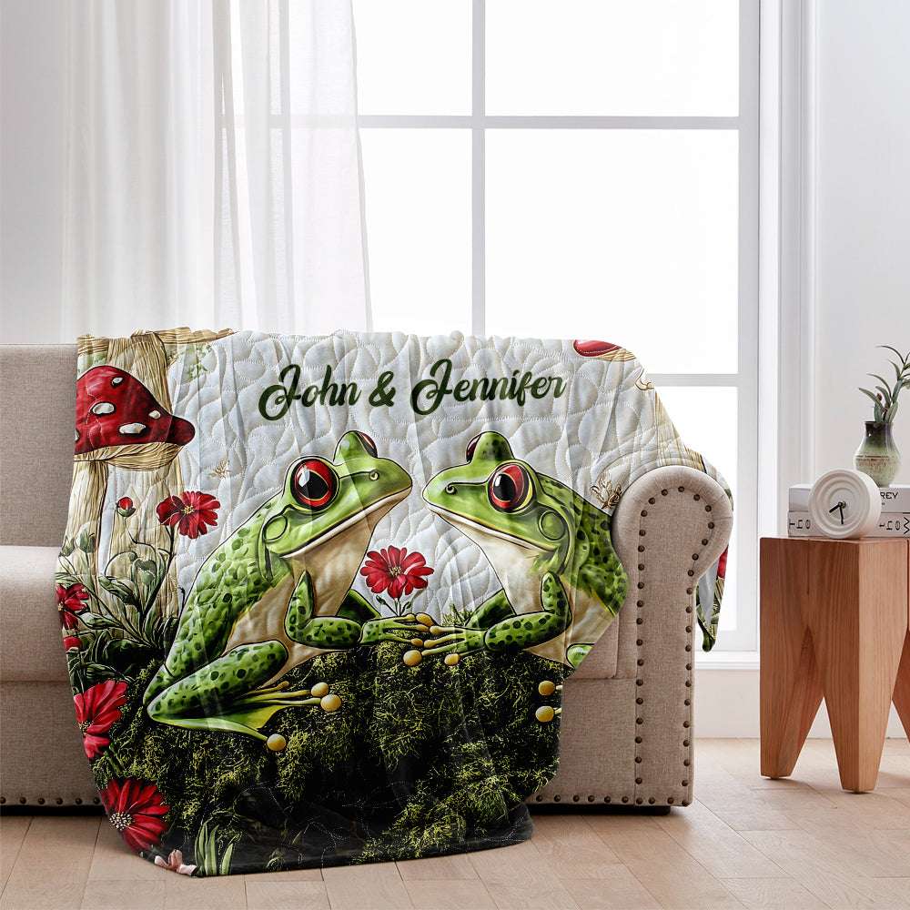 Gemeinsam bis zum Tod – Personalisierte Froschdecke