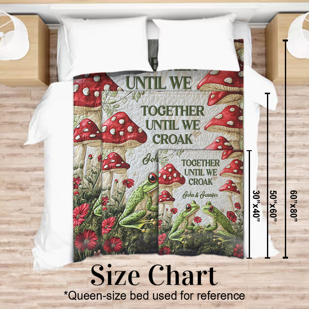 Gemeinsam bis zum Tod – Personalisierte Froschdecke