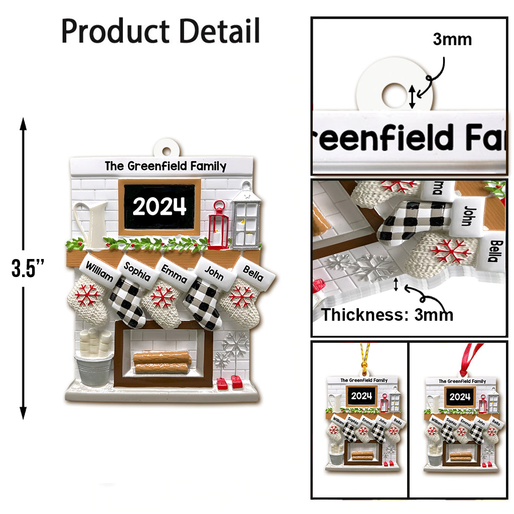 Merry Christmas - Personalized Family Ornament