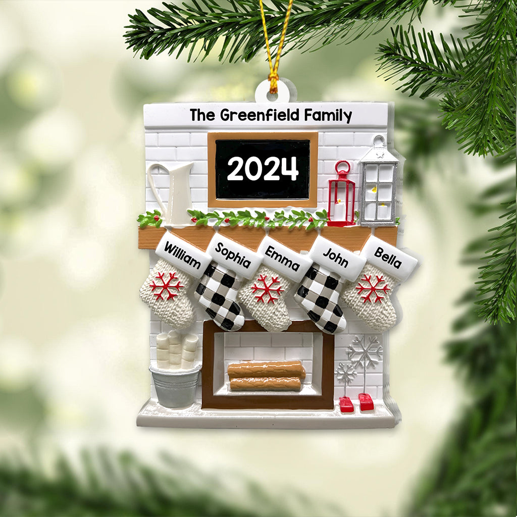 Merry Christmas - Personalized Family Ornament