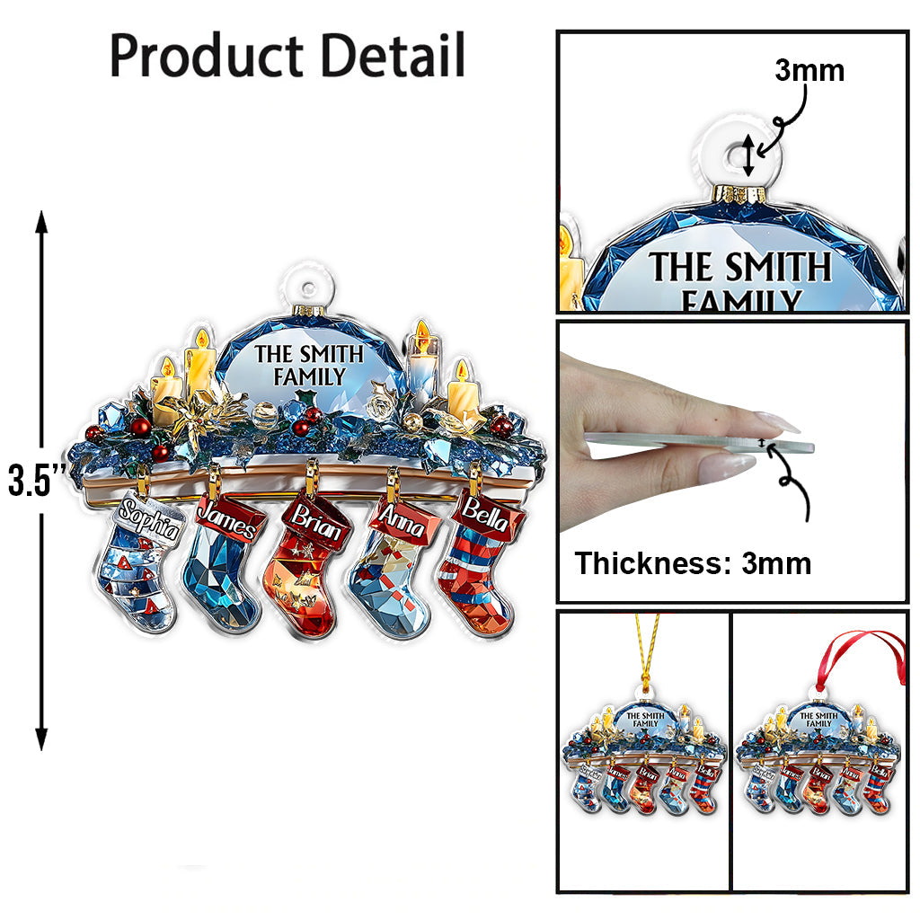 Crystal Family - Personalized Family Ornament