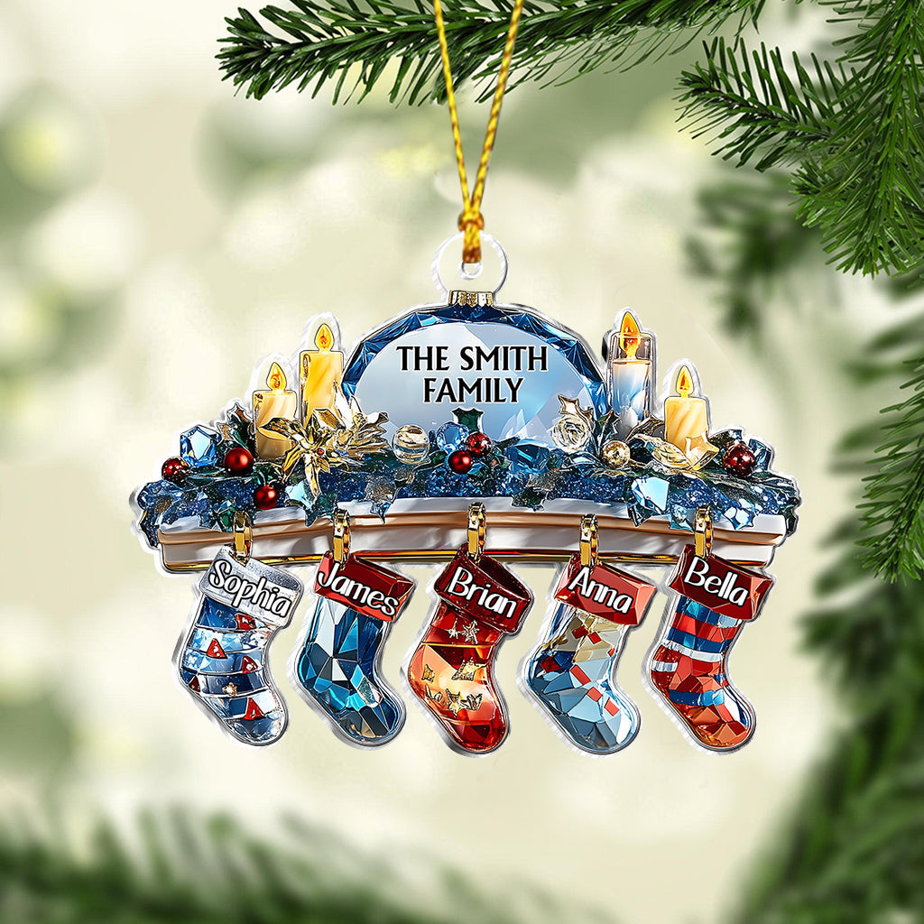 Crystal Family - Personalized Family Ornament