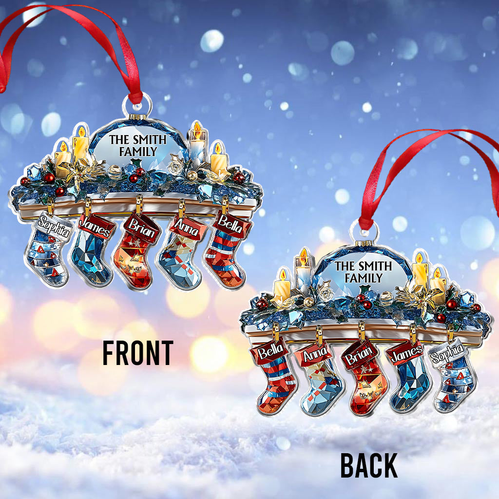 Crystal Family - Personalized Family Ornament