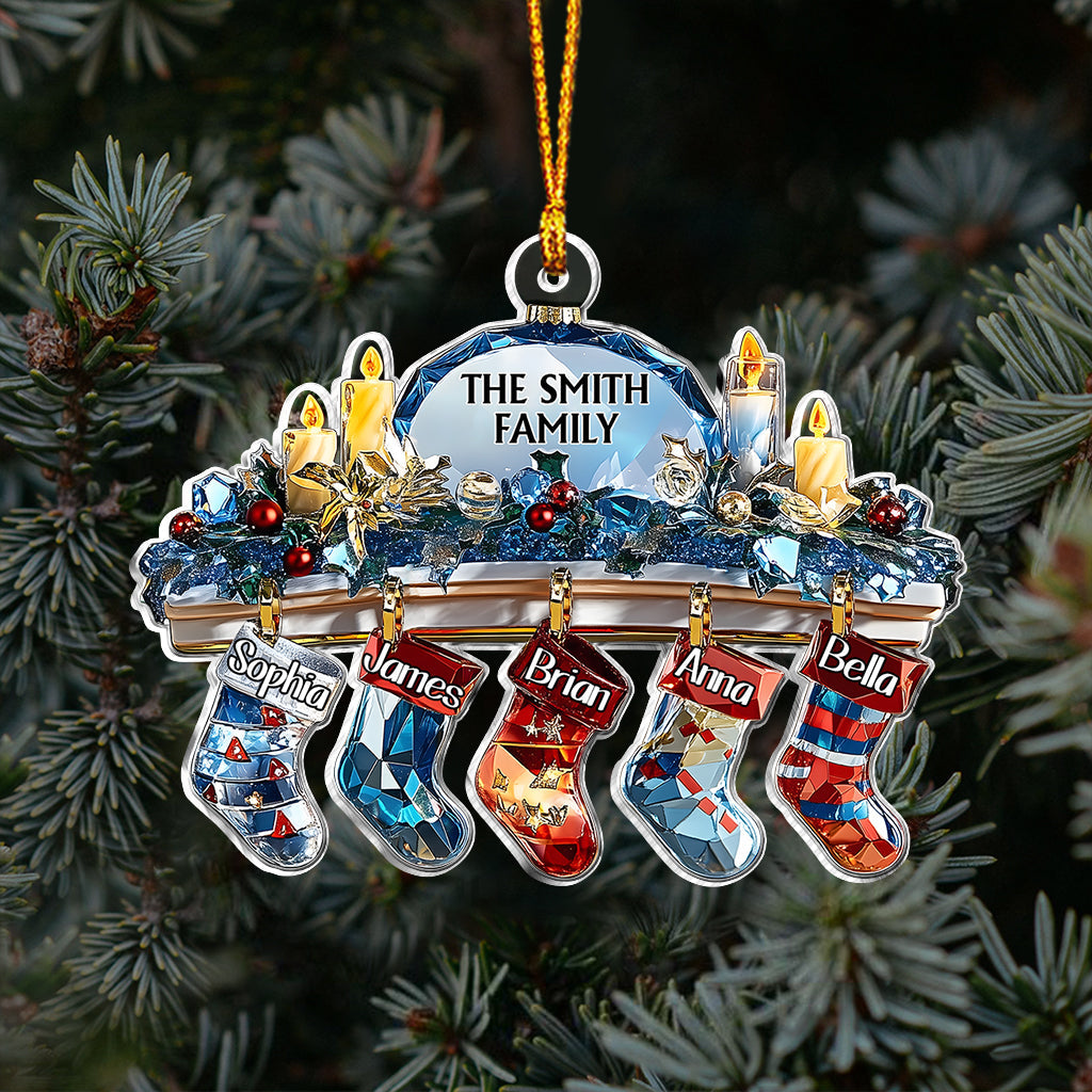 Crystal Family - Personalized Family Ornament