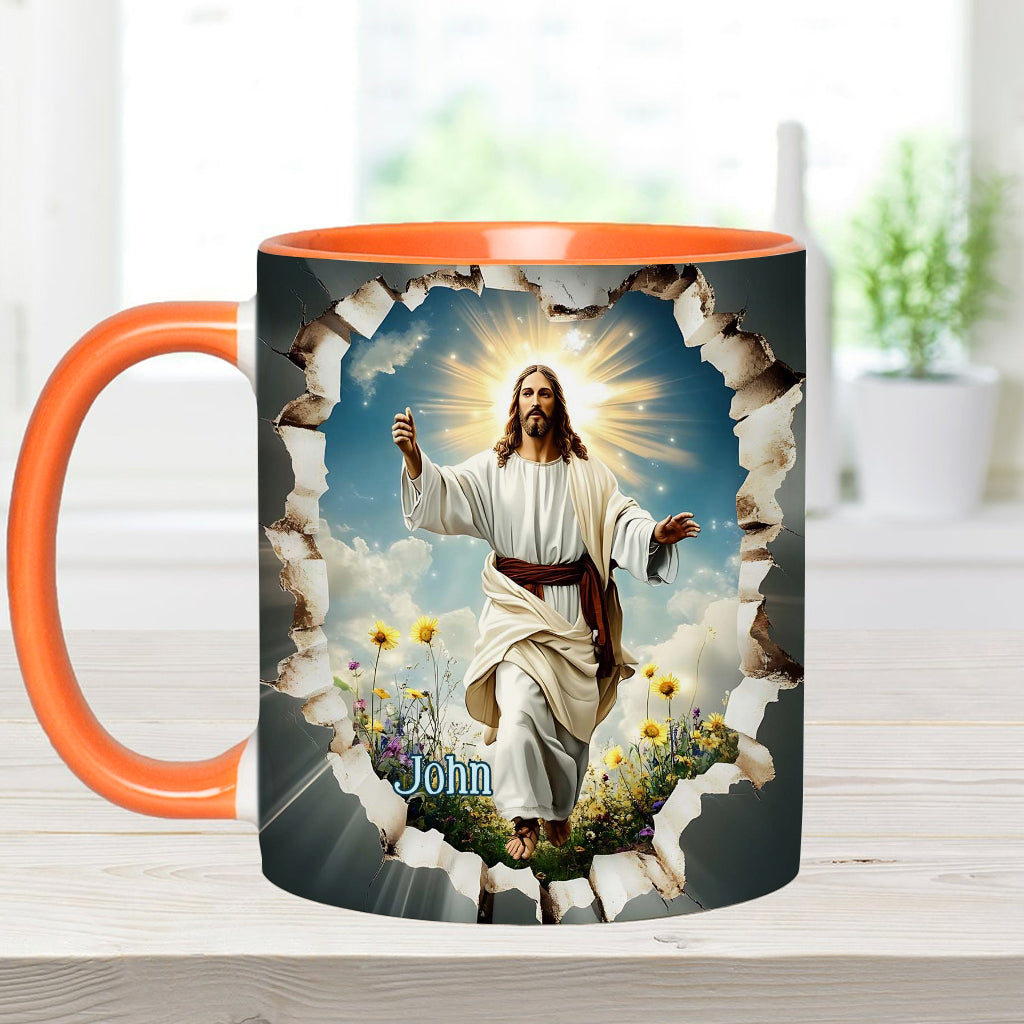 Er ist auferstanden – Personalisierte Tasse mit christlichem Akzent
