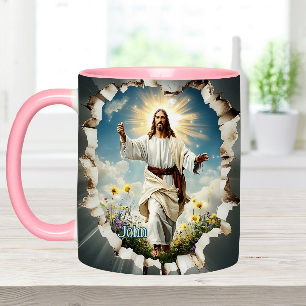 Er ist auferstanden – Personalisierte Tasse mit christlichem Akzent