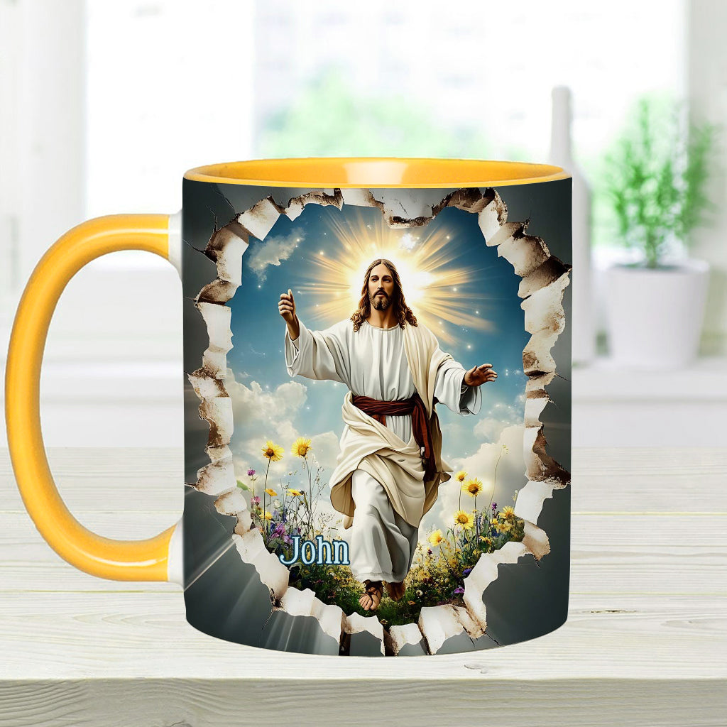 Er ist auferstanden – Personalisierte Tasse mit christlichem Akzent