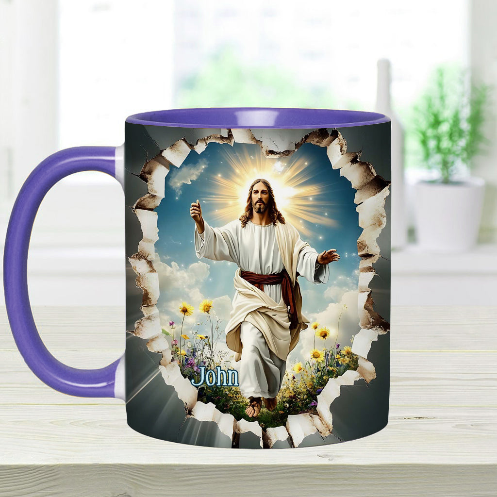 Er ist auferstanden – Personalisierte Tasse mit christlichem Akzent