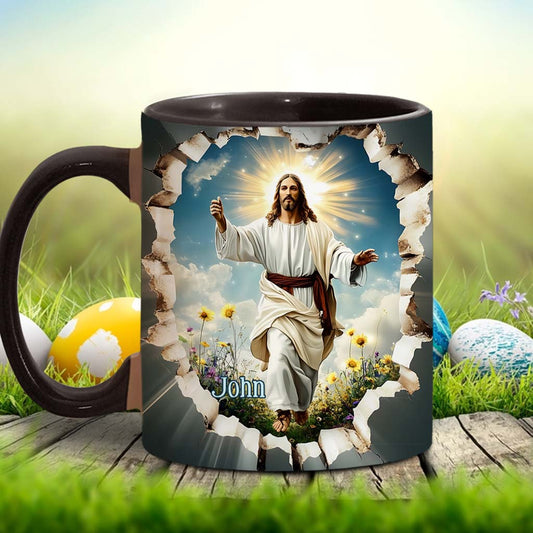 He Is Risen - Personalized Christian Accent Mug