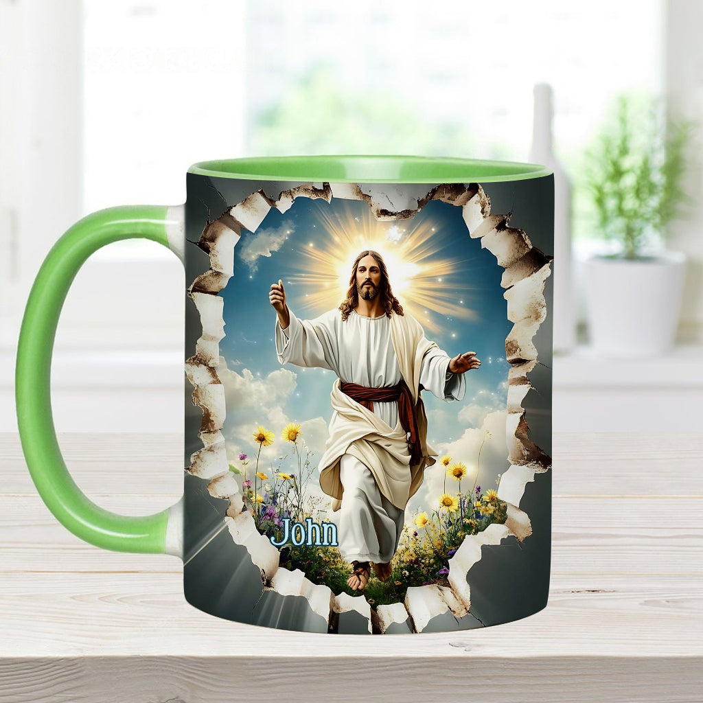 Er ist auferstanden – Personalisierte Tasse mit christlichem Akzent