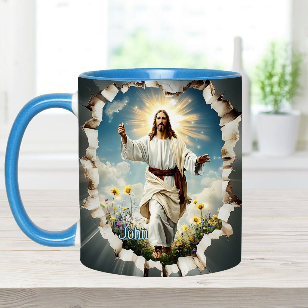 Er ist auferstanden – Personalisierte Tasse mit christlichem Akzent