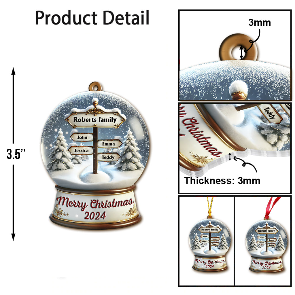 Frohe Weihnachten – Personalisierter Familienschmuck